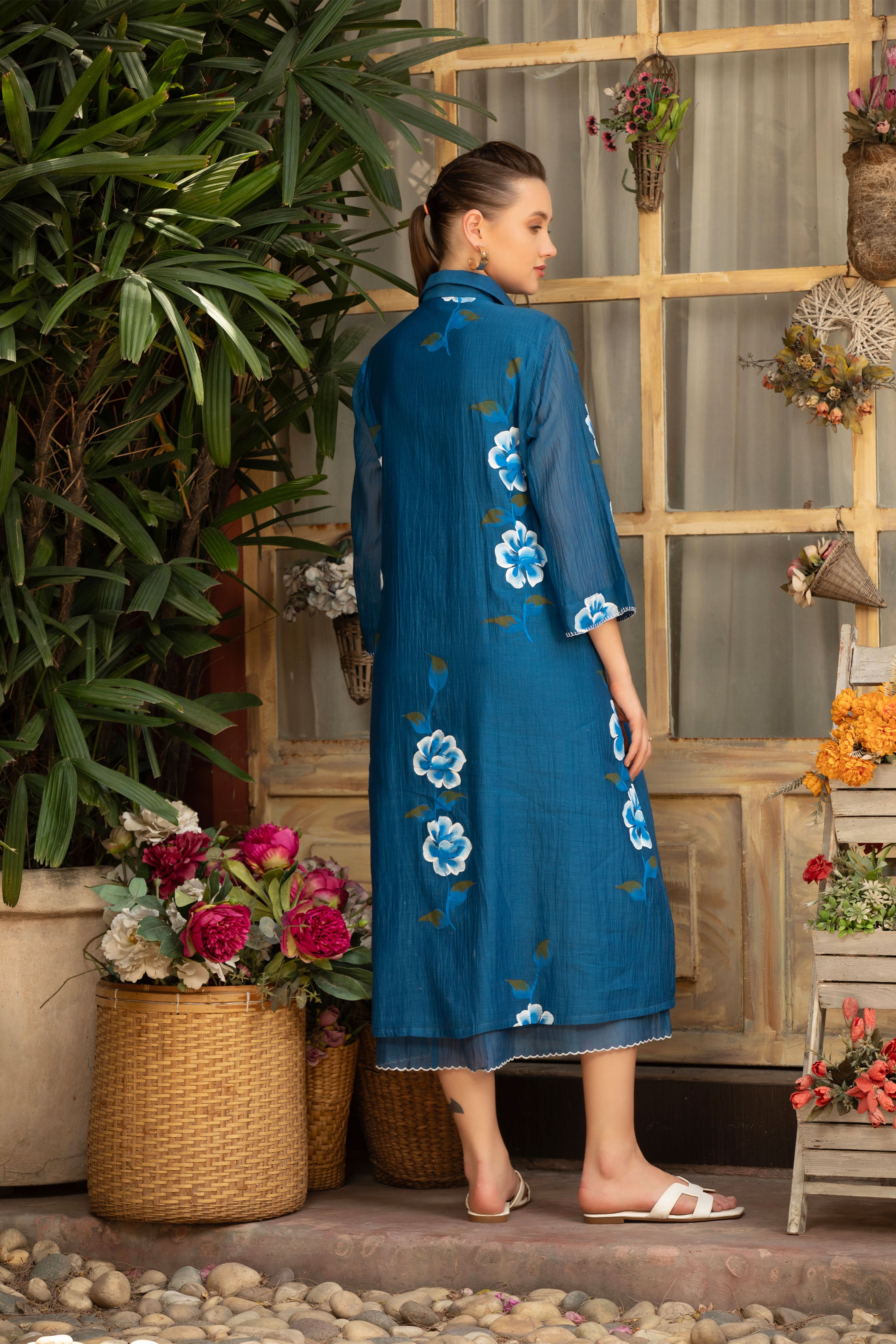 BLUE BLOOM BREEZE DRESS