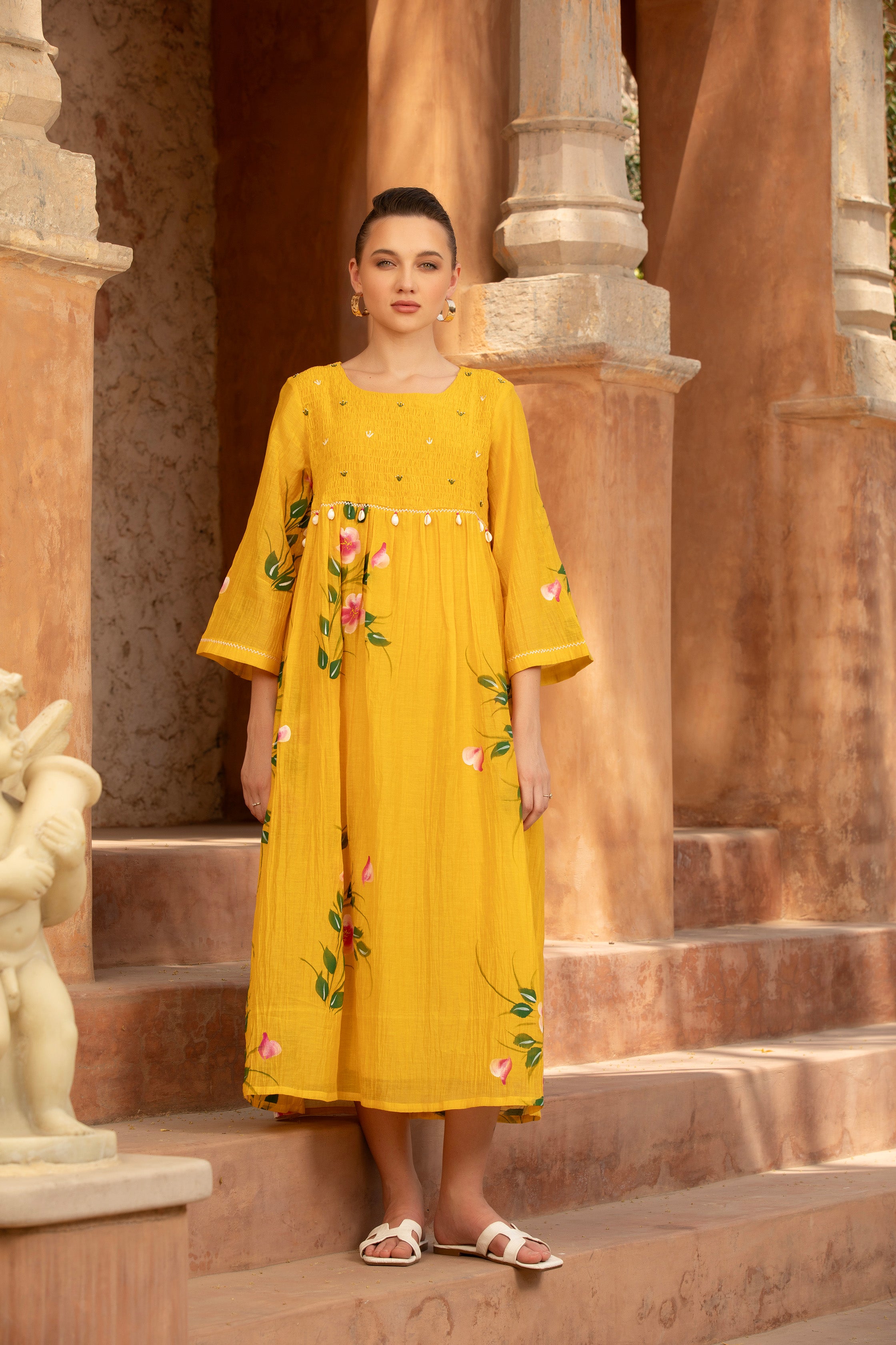 SUNLIT BLOSSOM DRESS