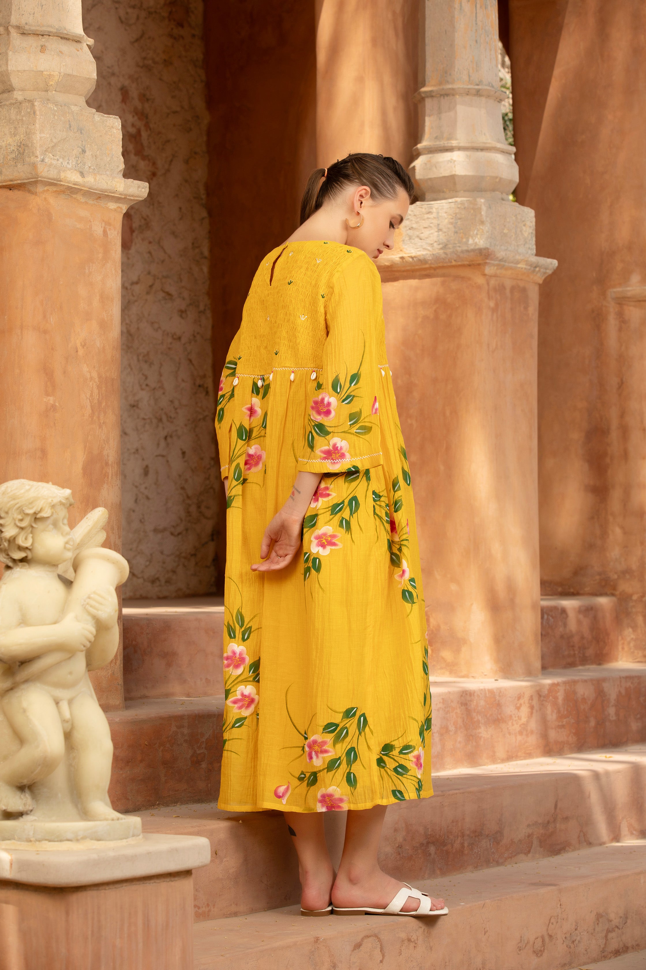 SUNLIT BLOSSOM DRESS