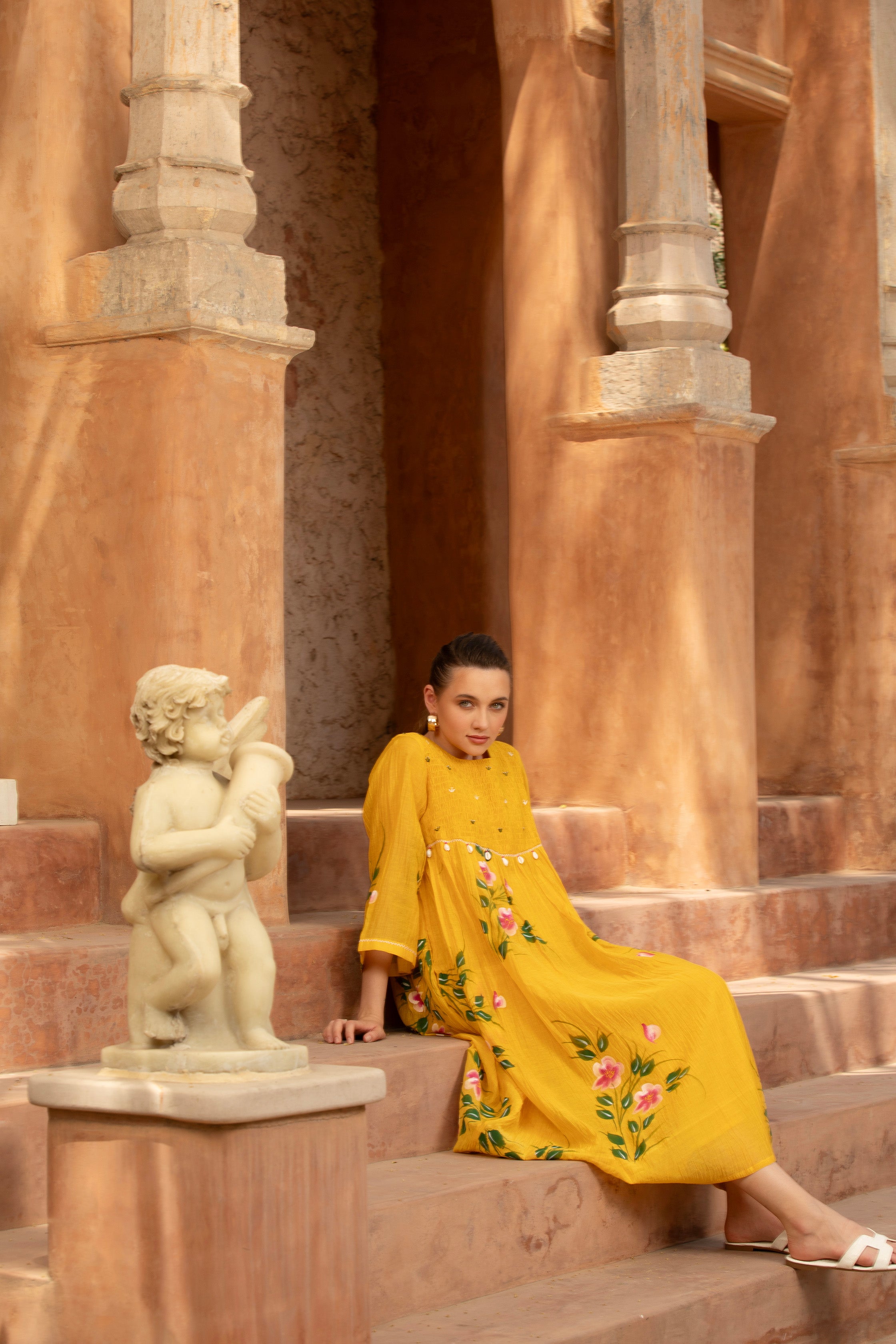 SUNLIT BLOSSOM DRESS