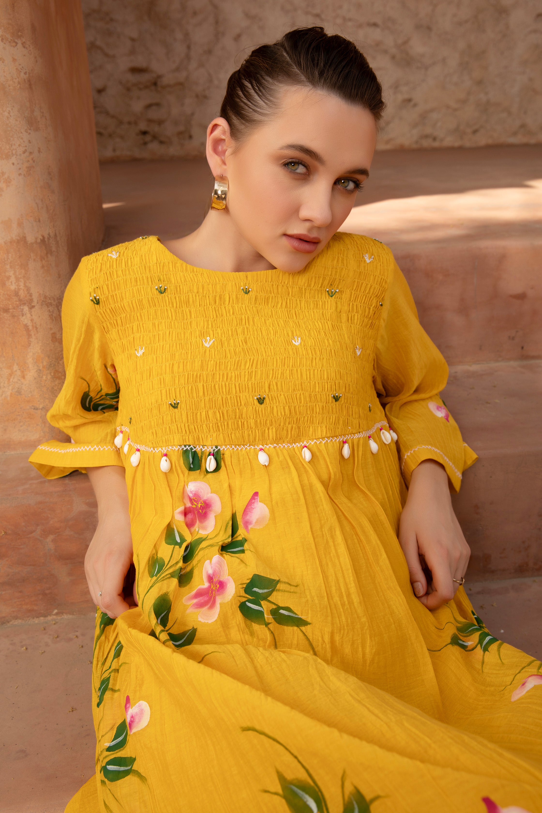 SUNLIT BLOSSOM DRESS