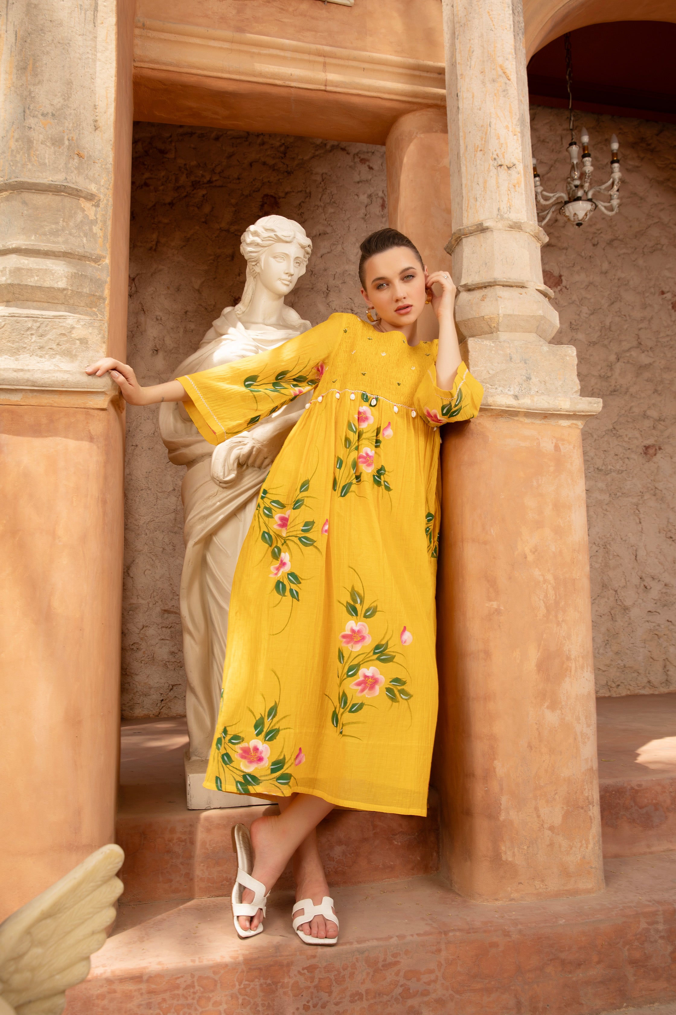 SUNLIT BLOSSOM DRESS