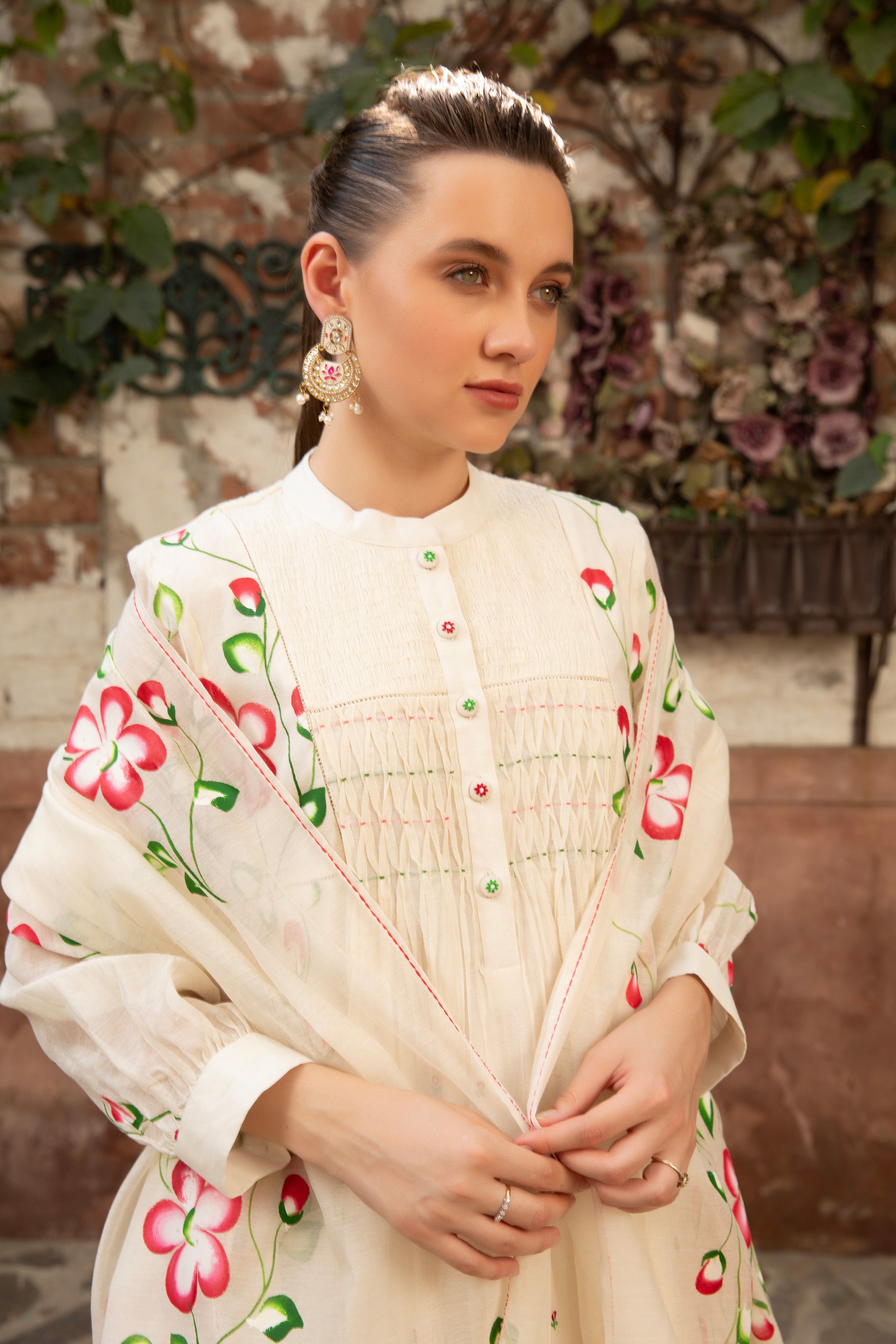 IVORY BLOOM KURTA SET