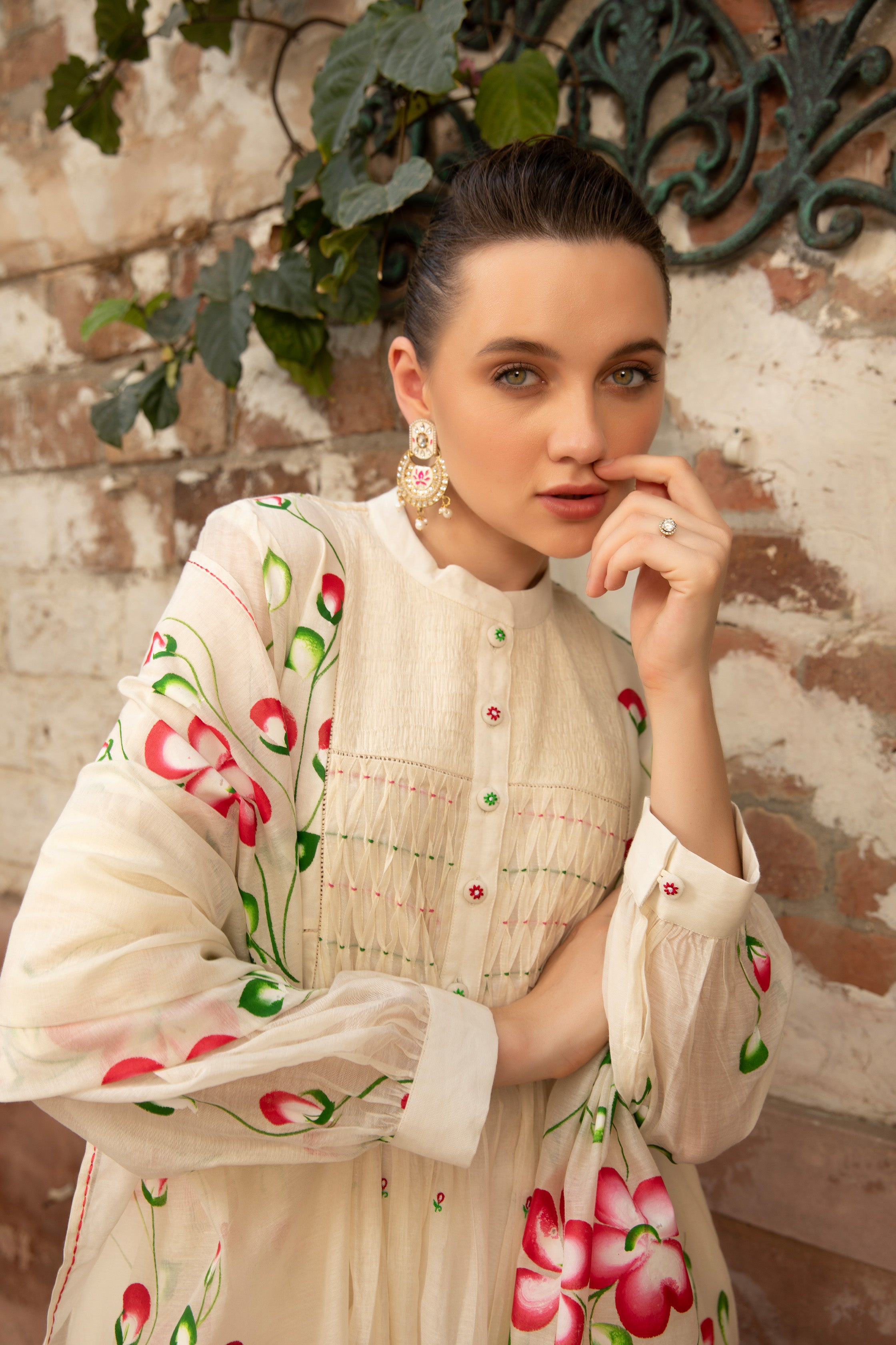 IVORY BLOOM KURTA SET