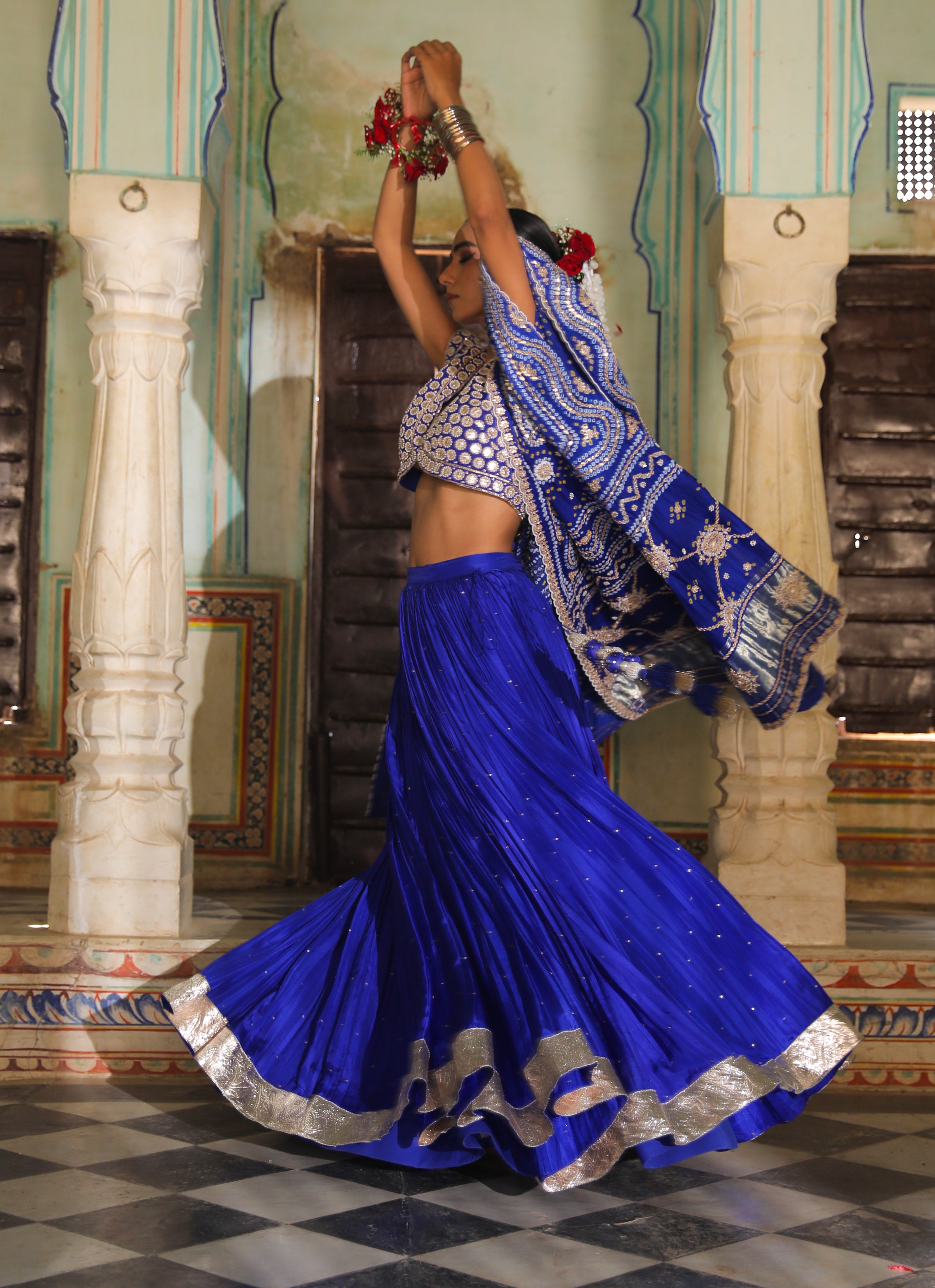 ROYAL BLUE LEHENGA SET