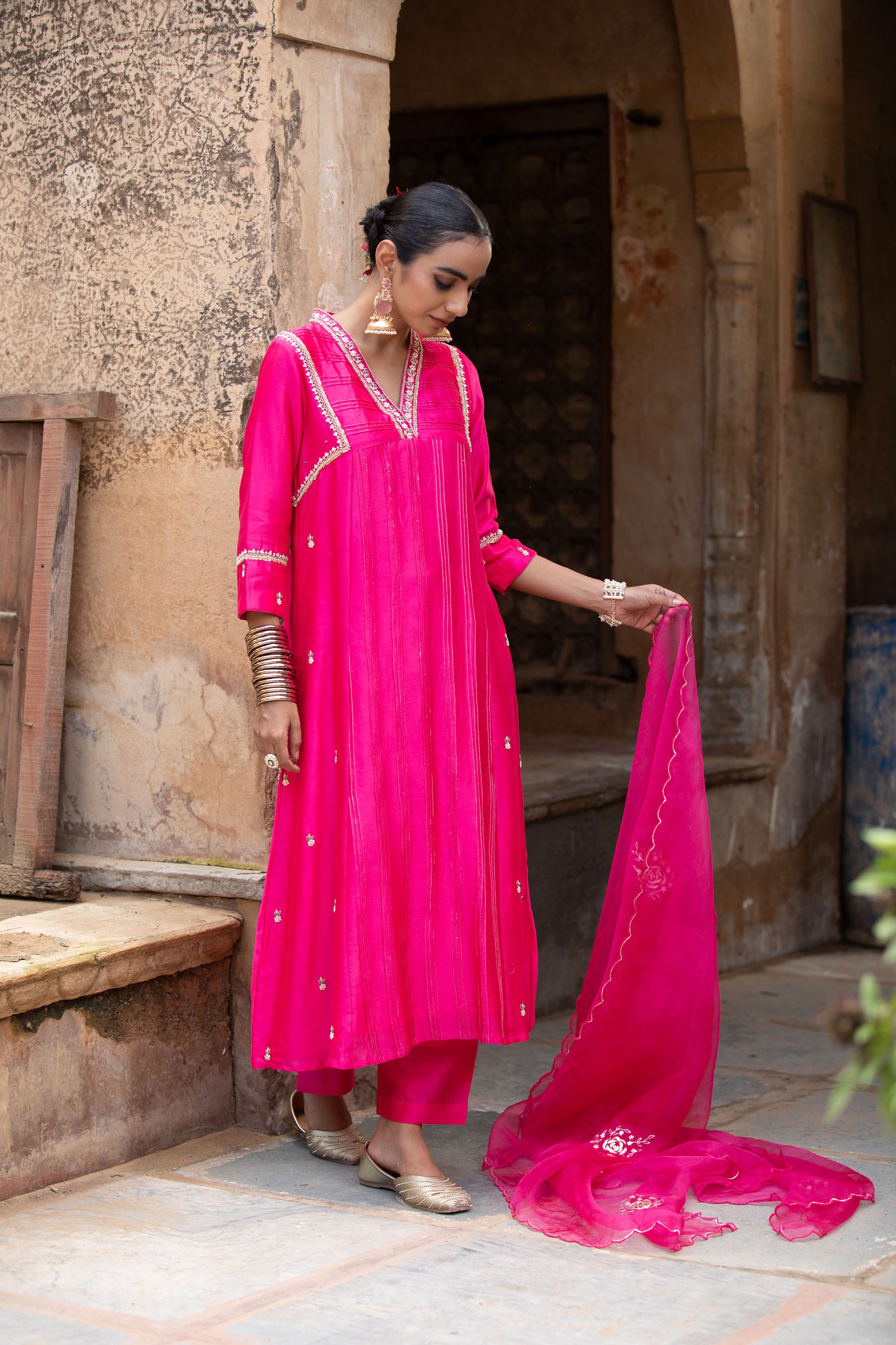 HOT PINK SUIT SET