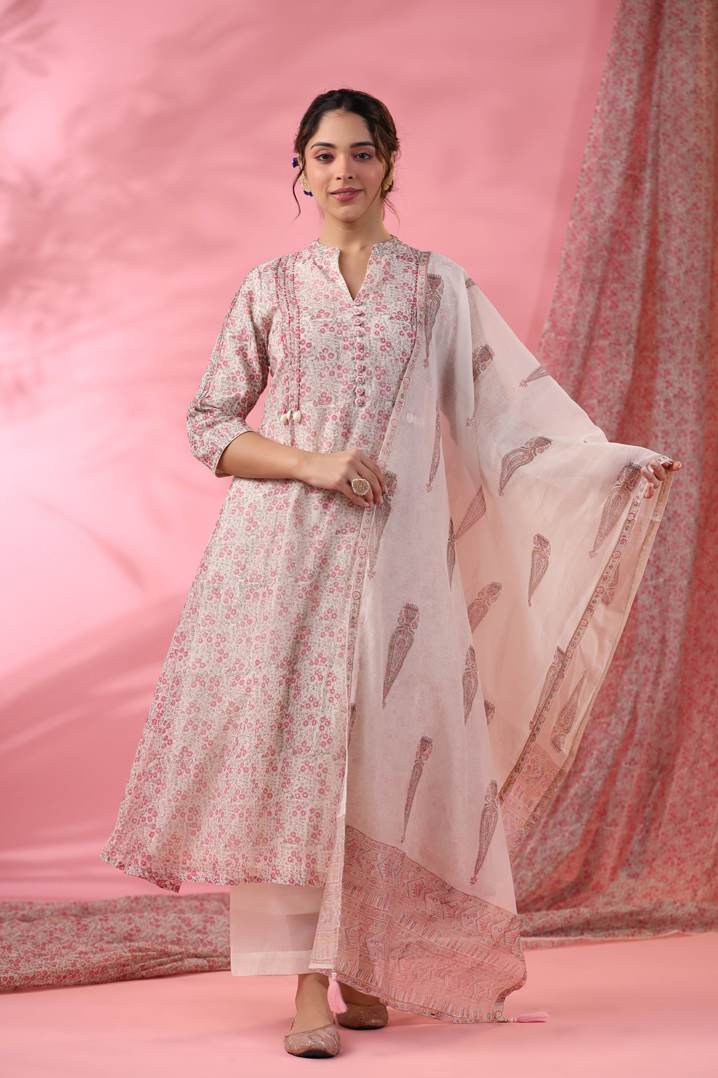 Gulbagh Box Pleated Suit Set