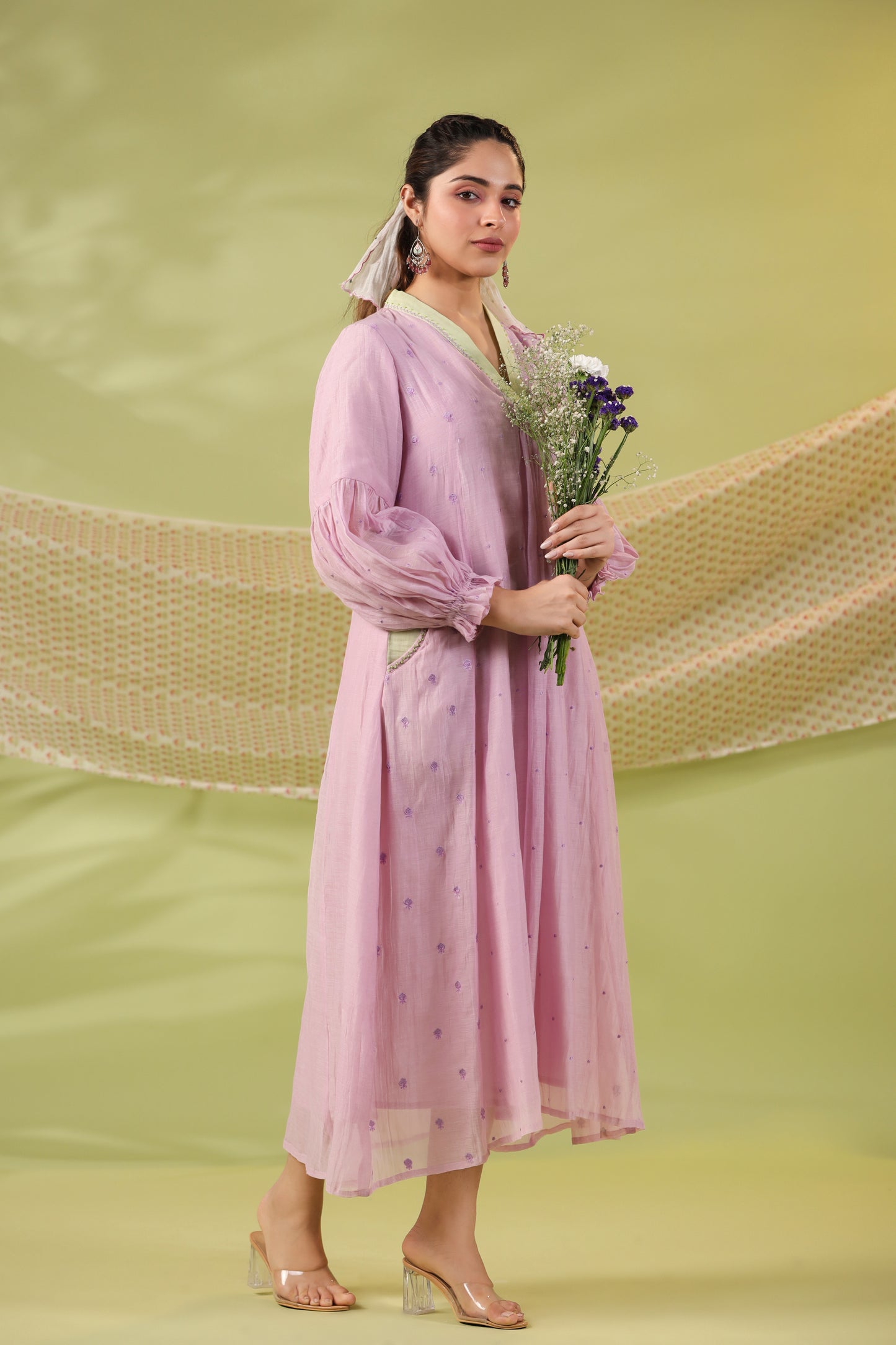 Lilac Garden Dress