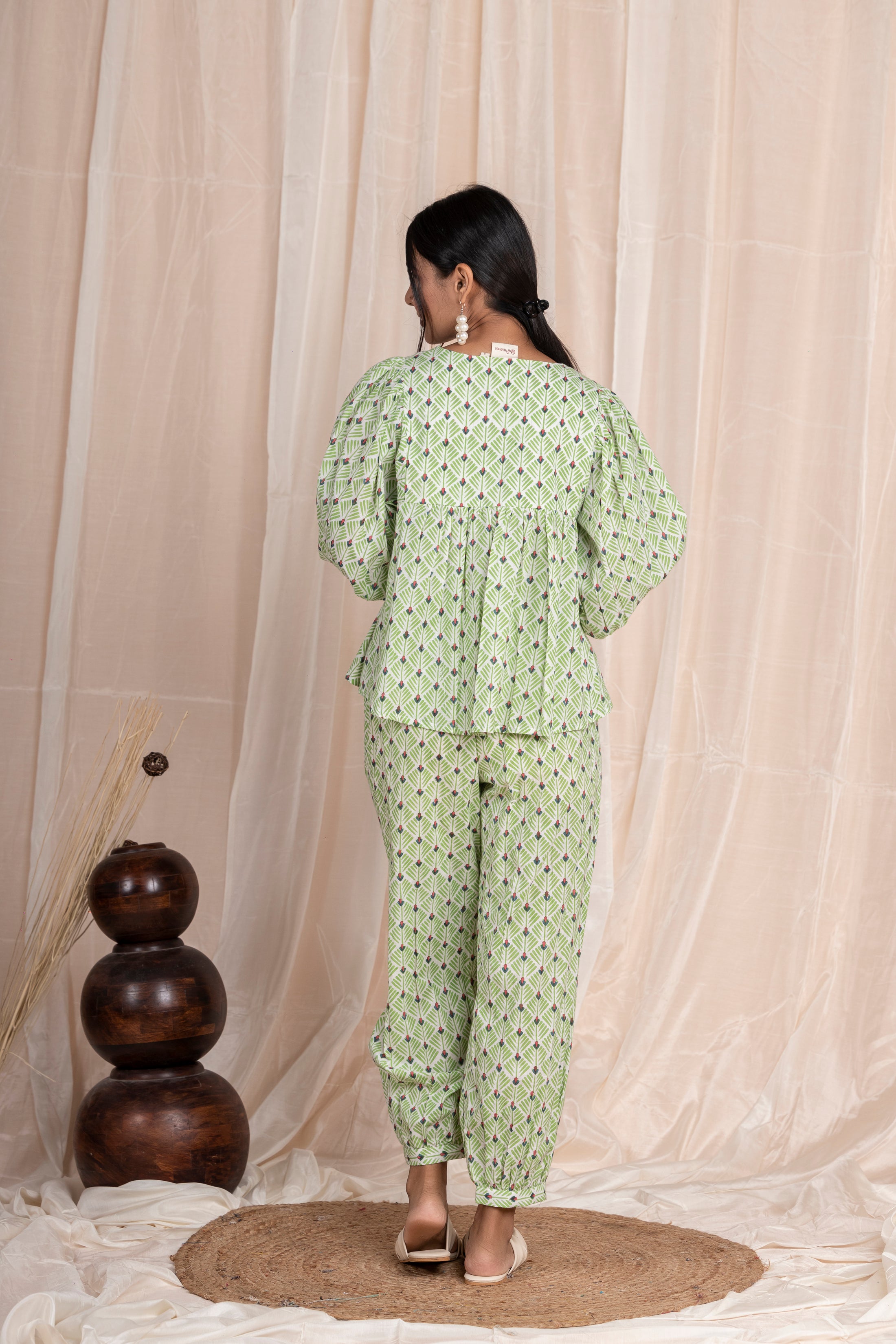 Green Lantern Co-ord Flounce Top with Pants