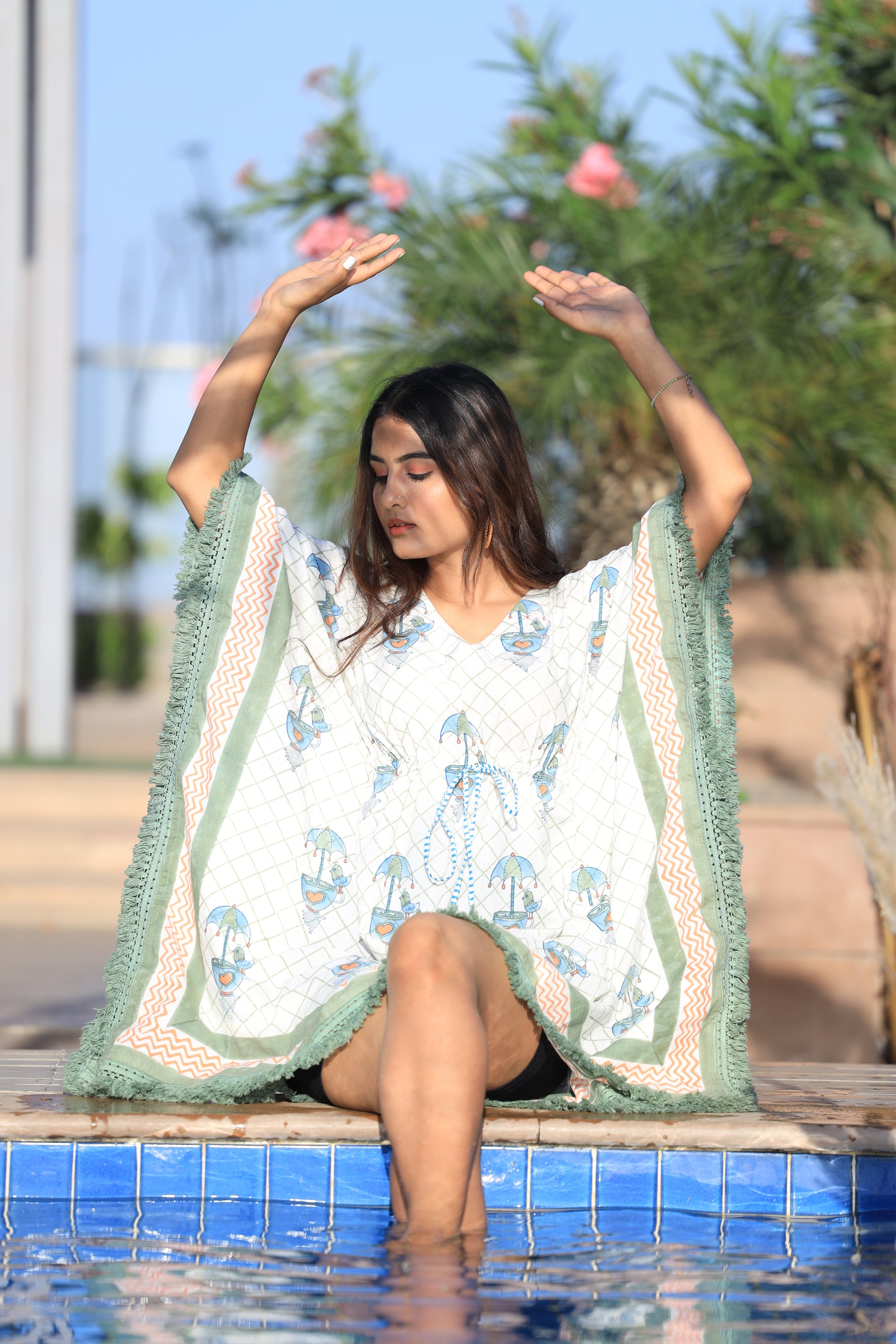 Lace Chatri Kaftan