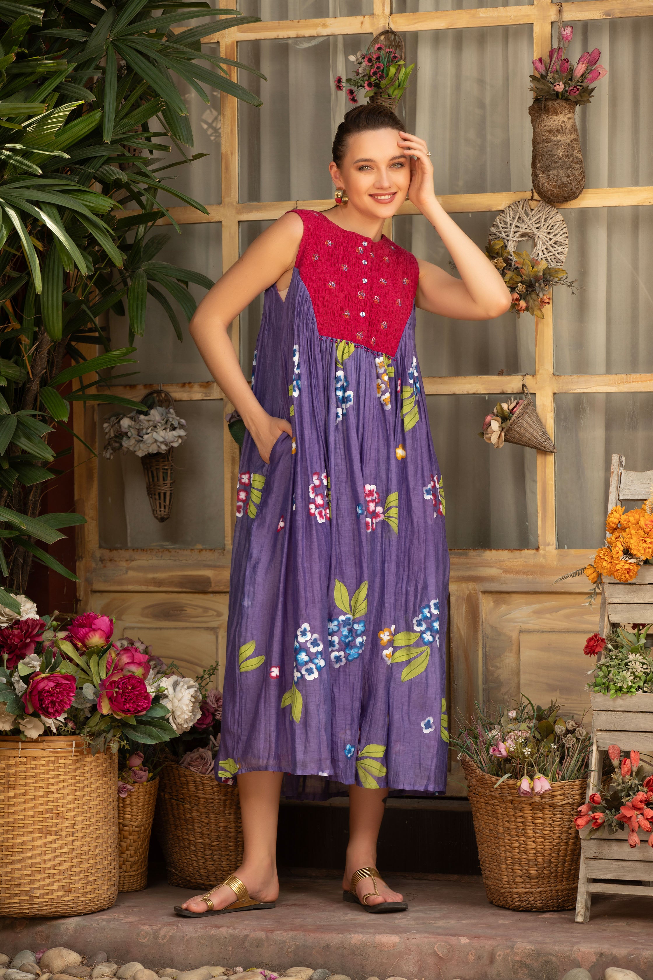 LAVENDER BLOOM DRESS