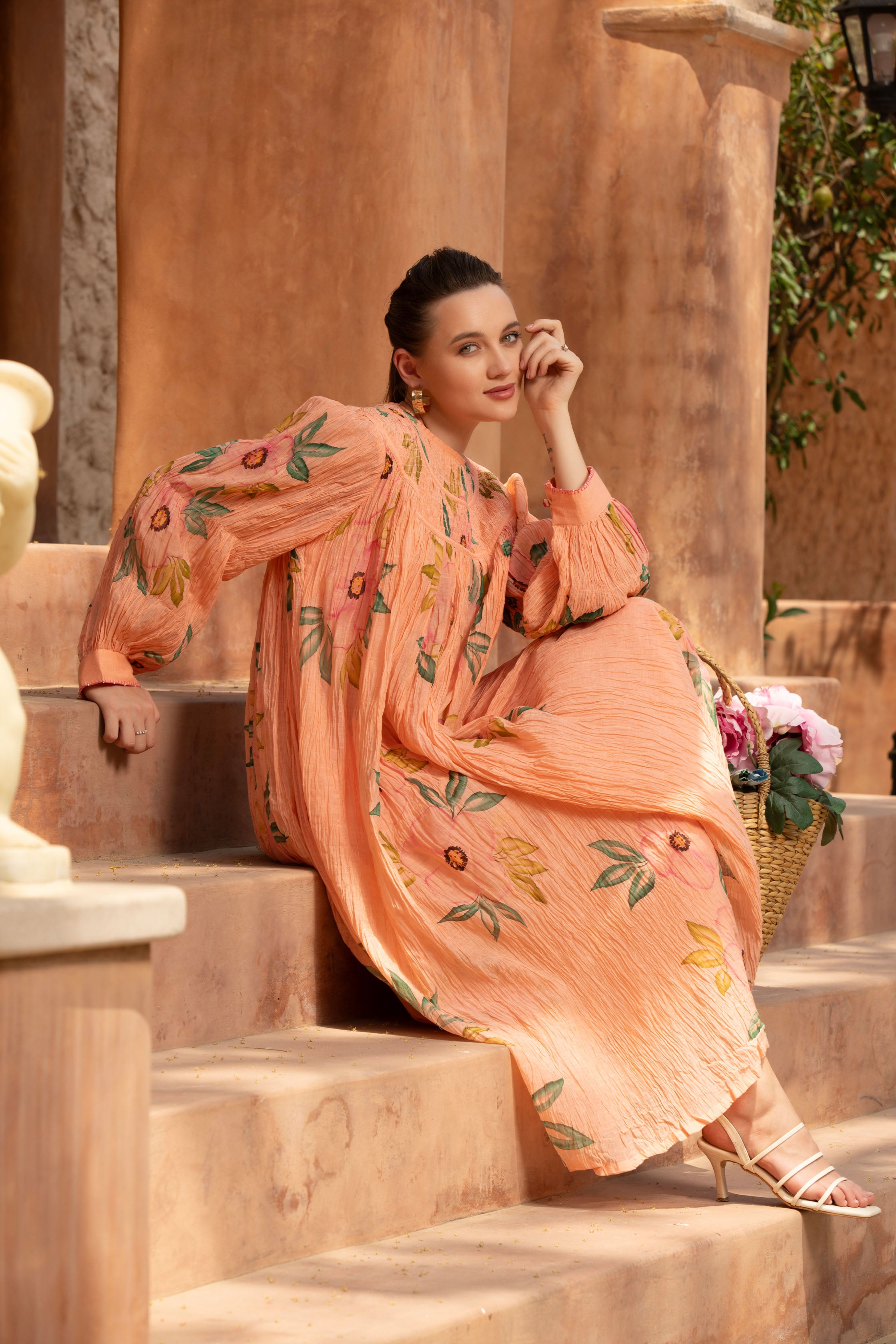 PEACH BLOSSOM DRESS