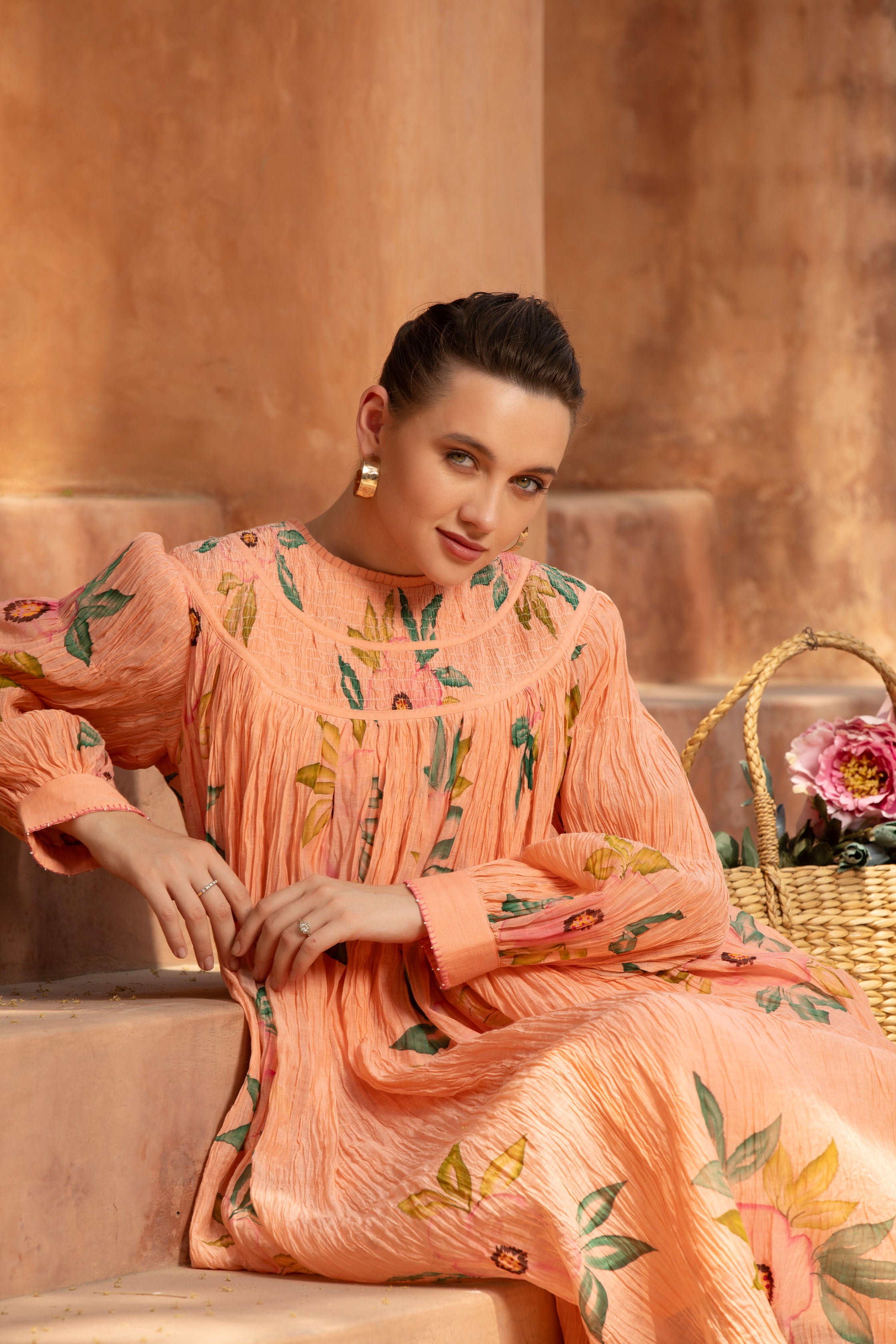 PEACH BLOSSOM DRESS