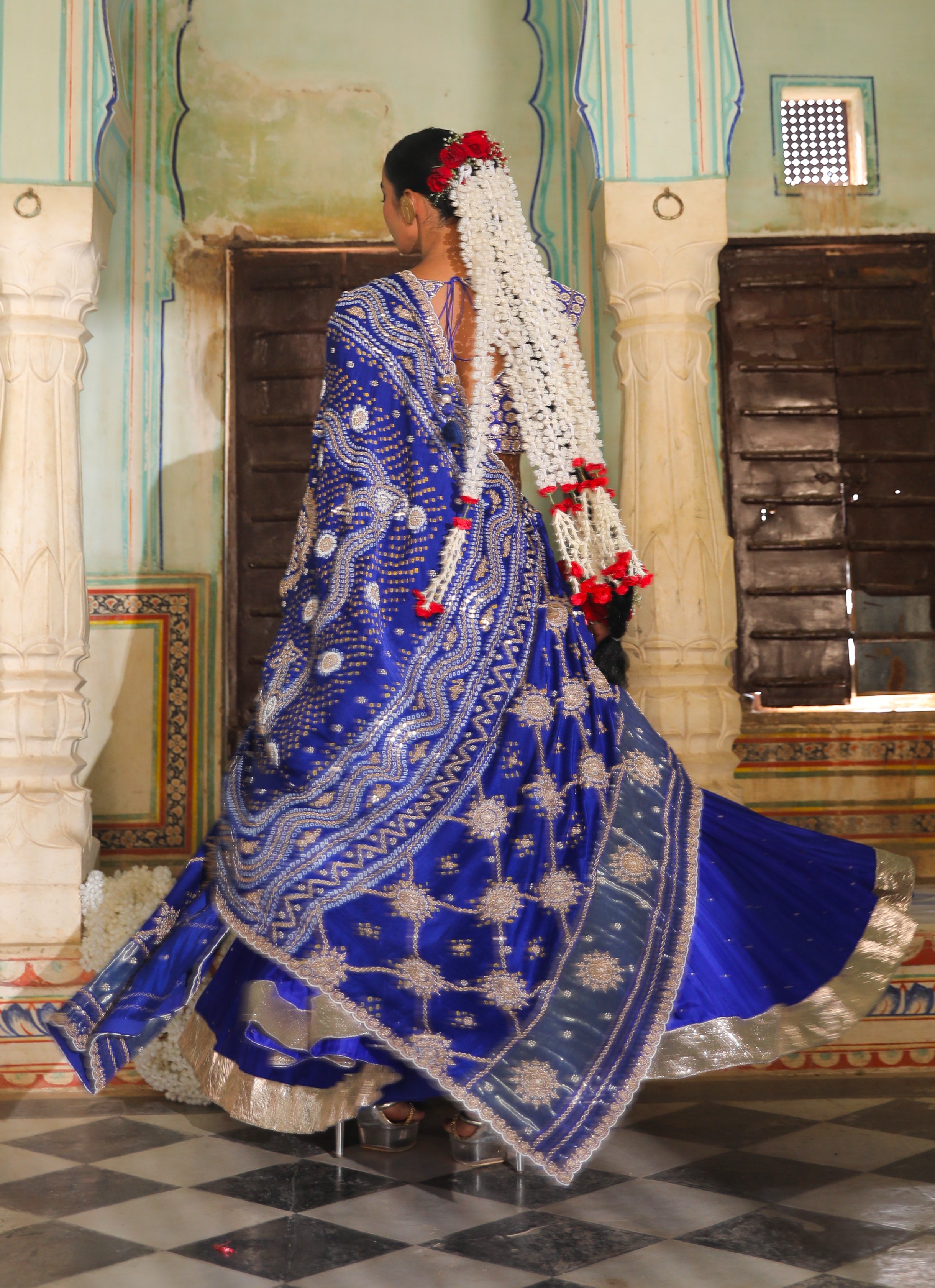 ROYAL BLUE LEHENGA SET