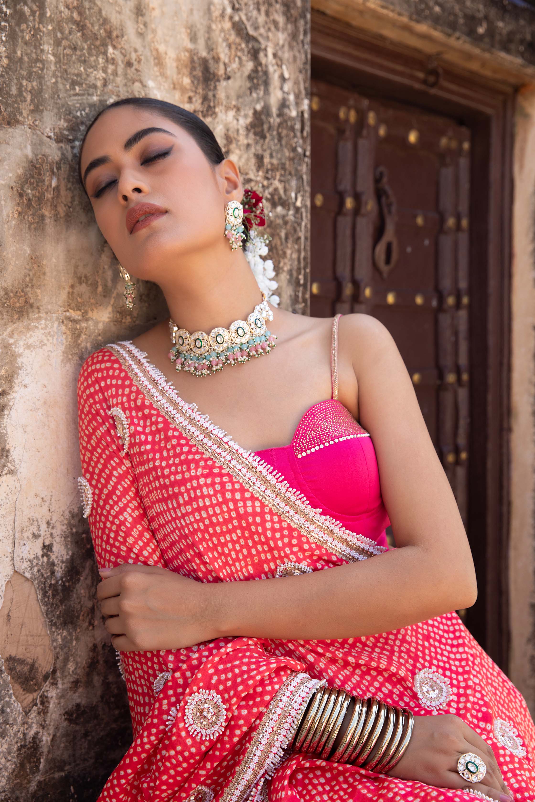 LEHENGA WITH BUSTIER BLOUSE