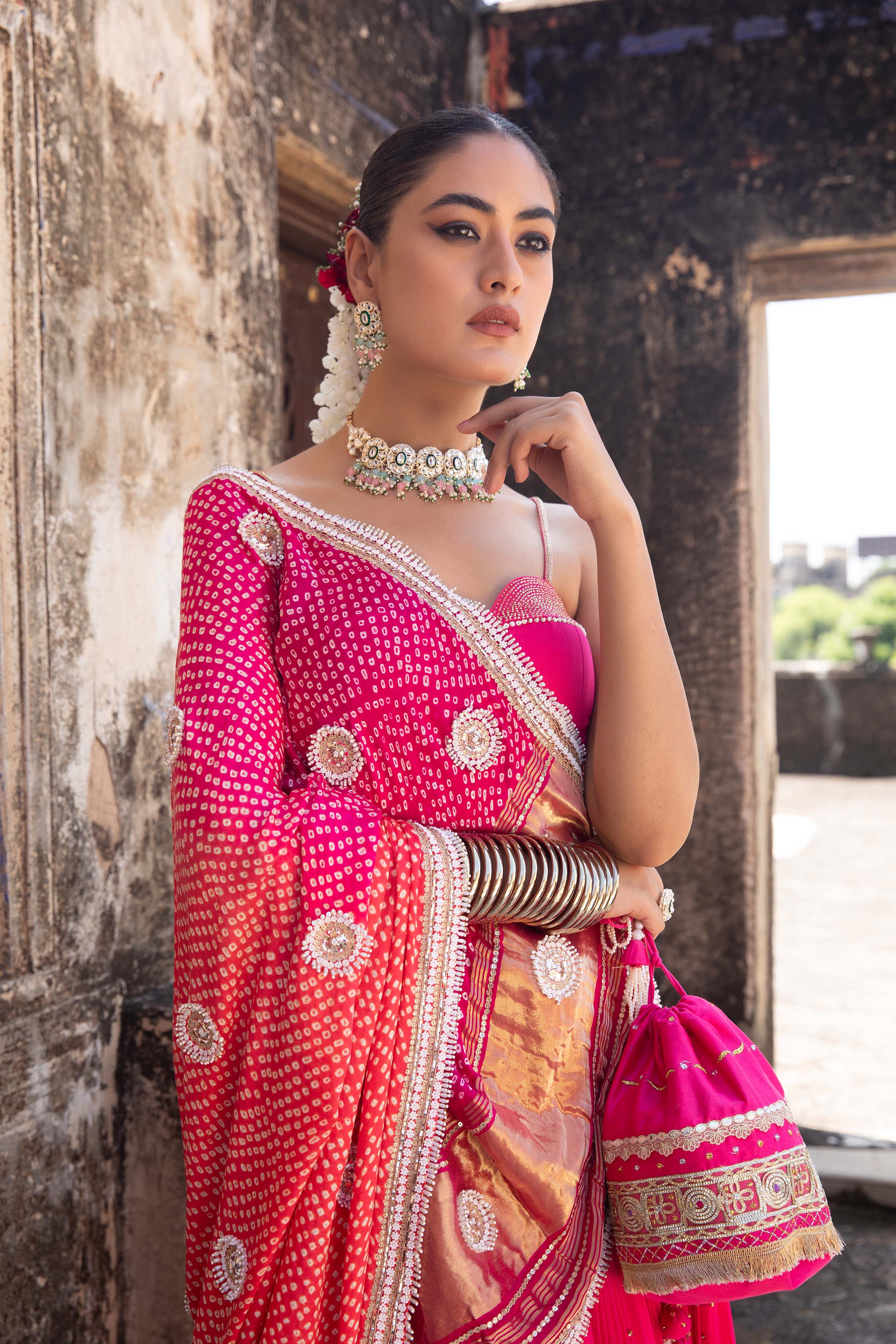 LEHENGA WITH BUSTIER BLOUSE