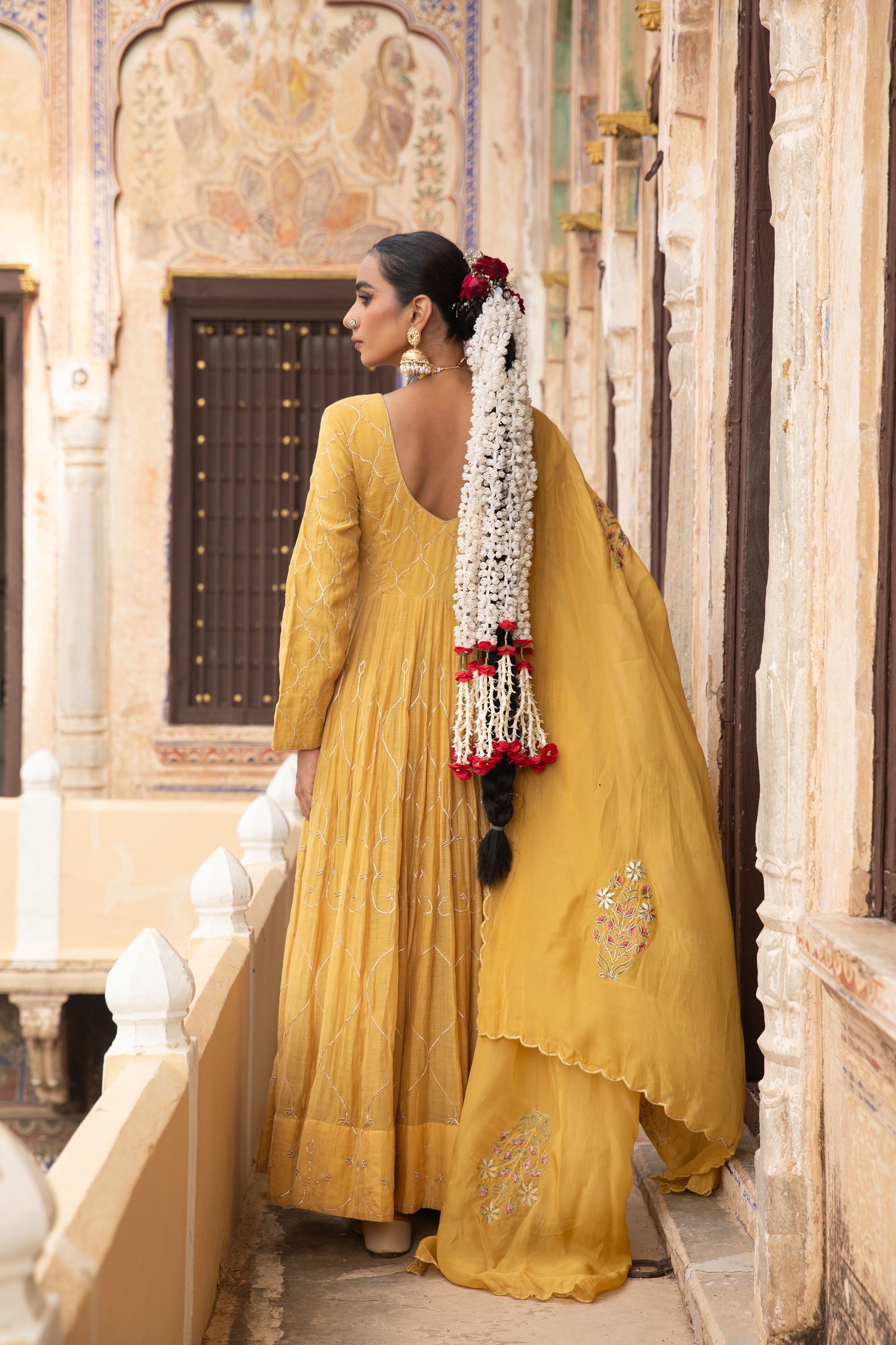 CHANDERI ANARKALI SUIT