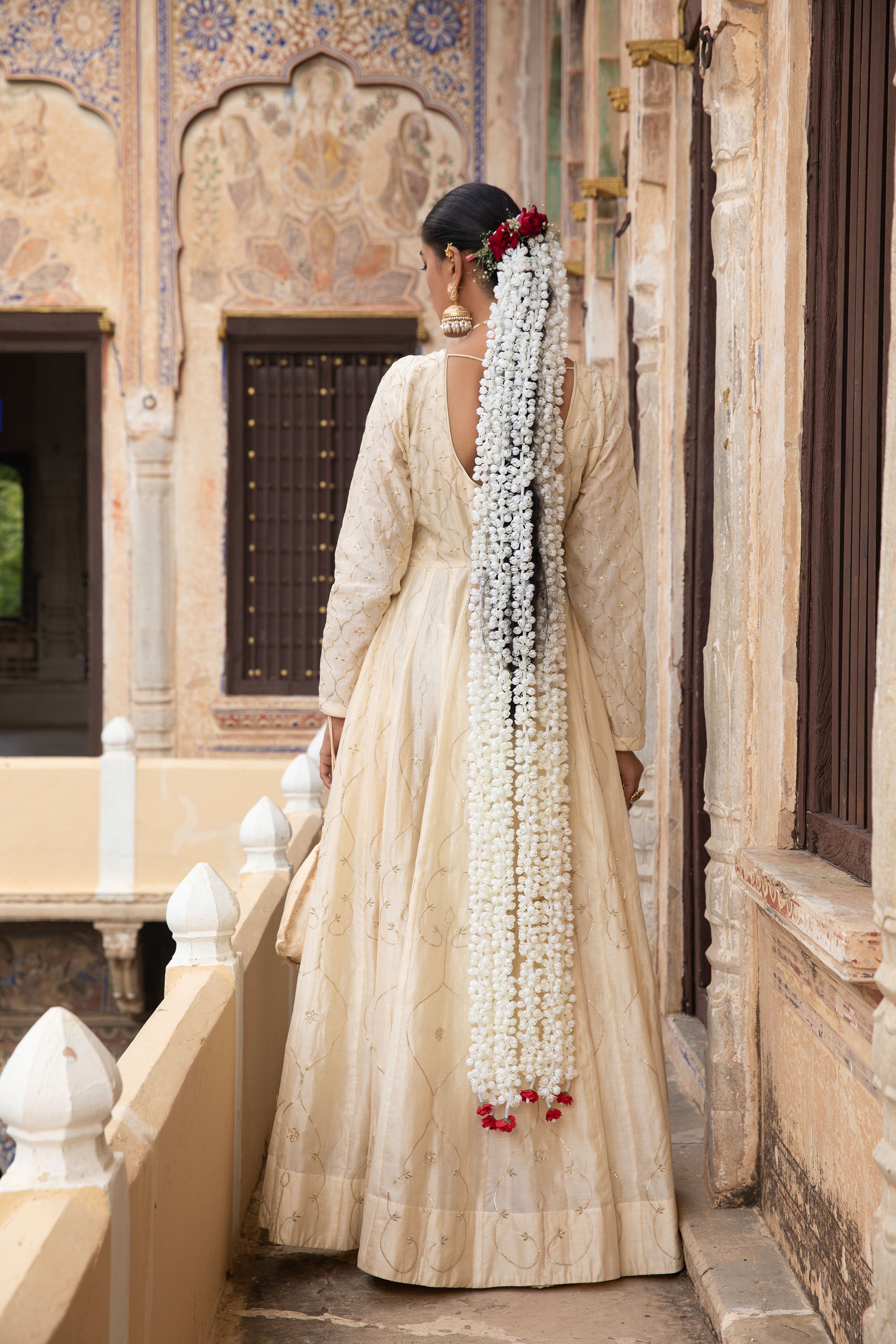 GOLD IVORY ANARKALI