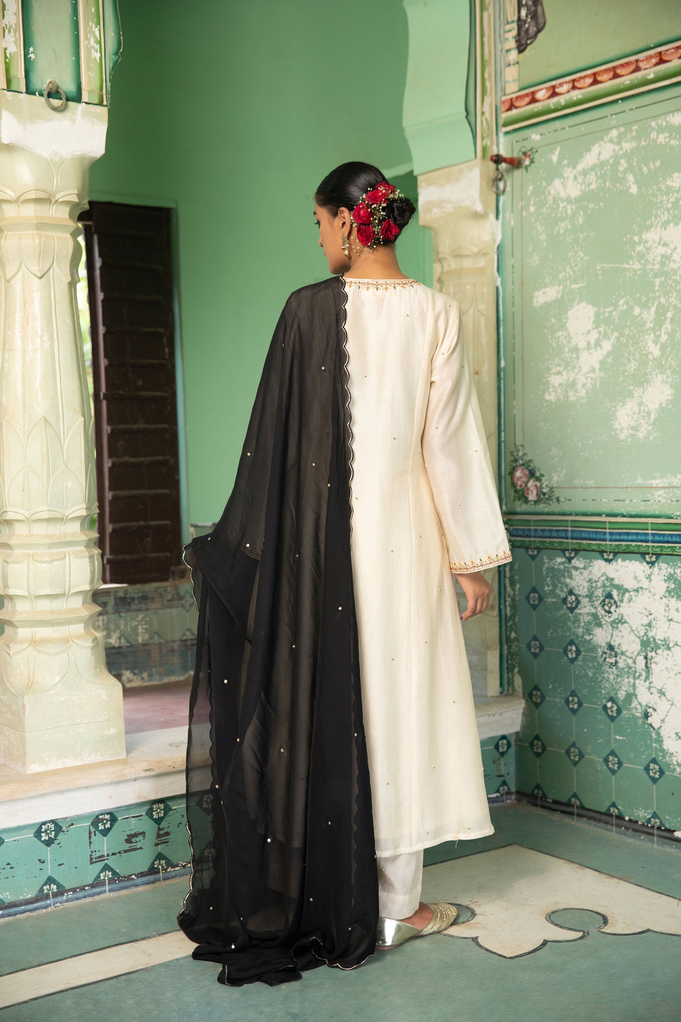 GOLD IVORY KURTA & PANT