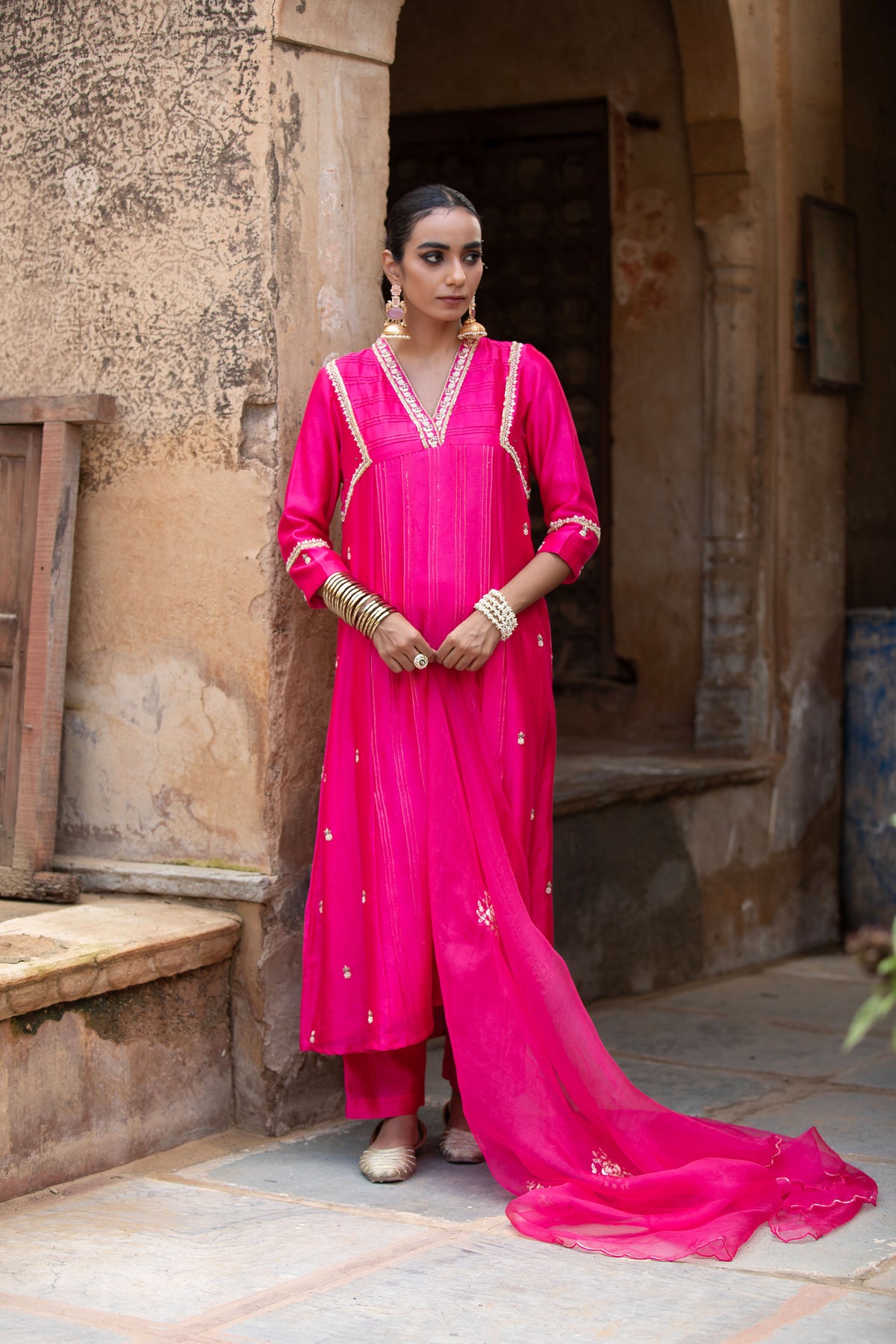 HOT PINK SUIT SET