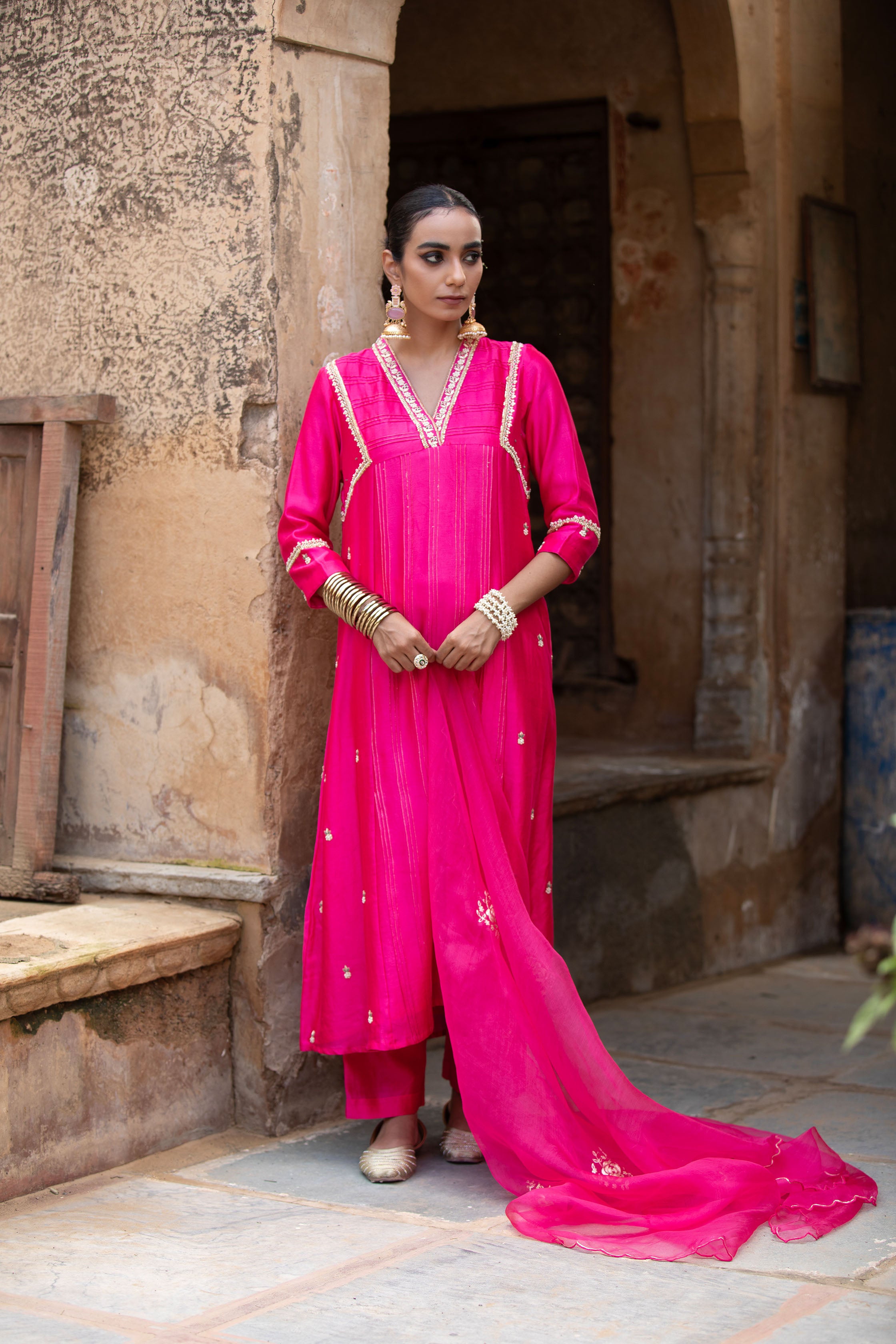 HOT PINK SUIT SET