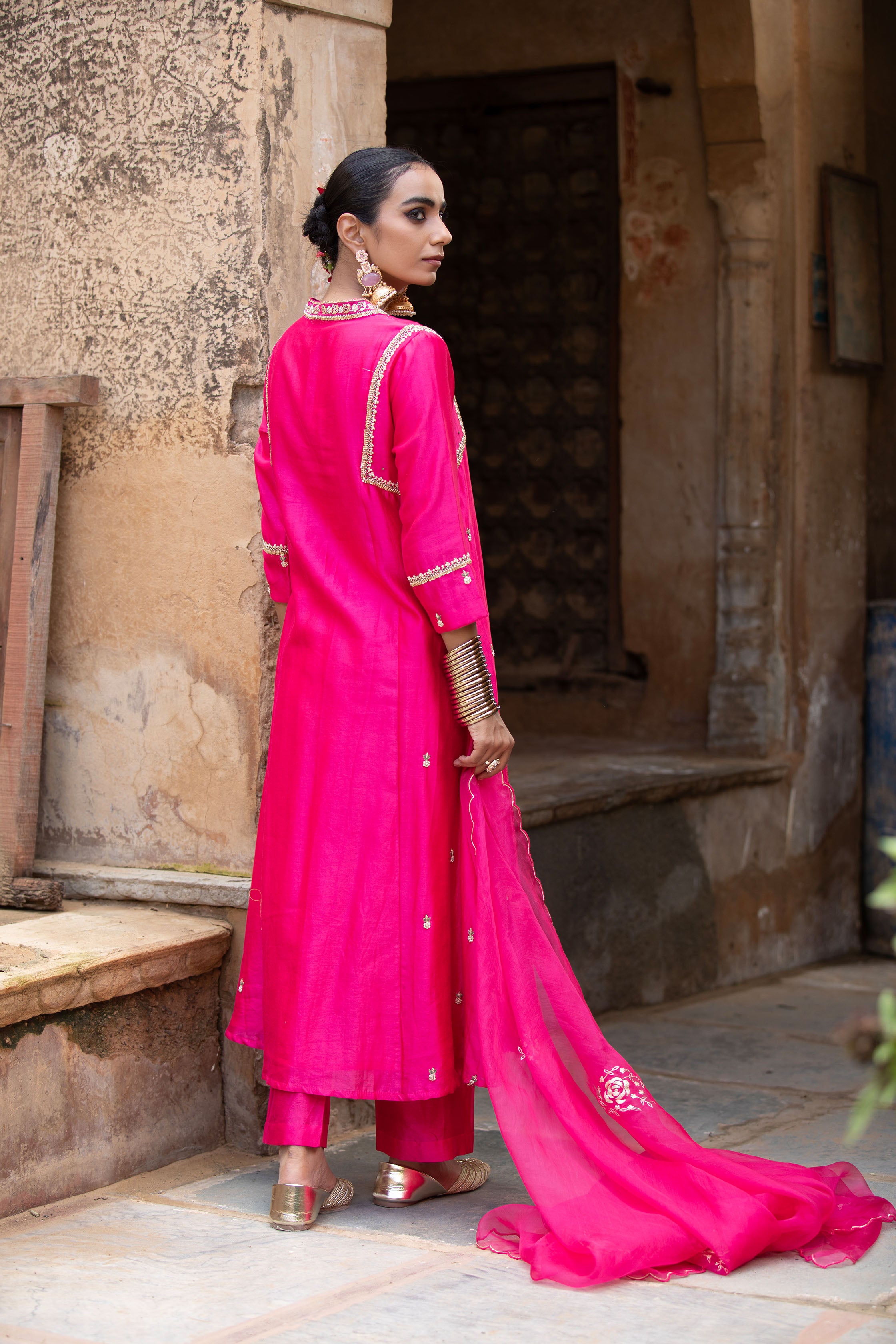 HOT PINK SUIT SET