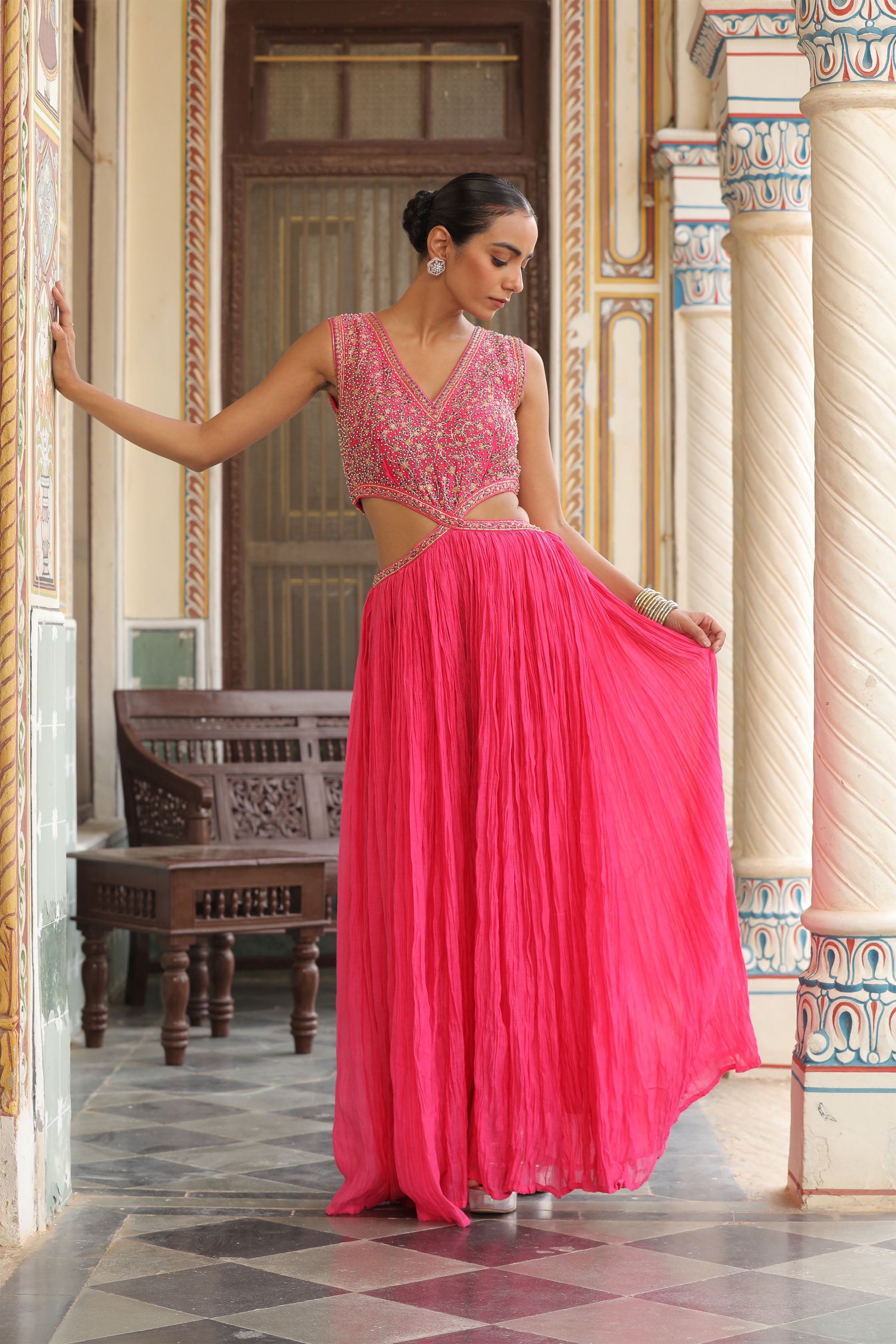 MAHIRA CRINCKLED JUMPSUIT