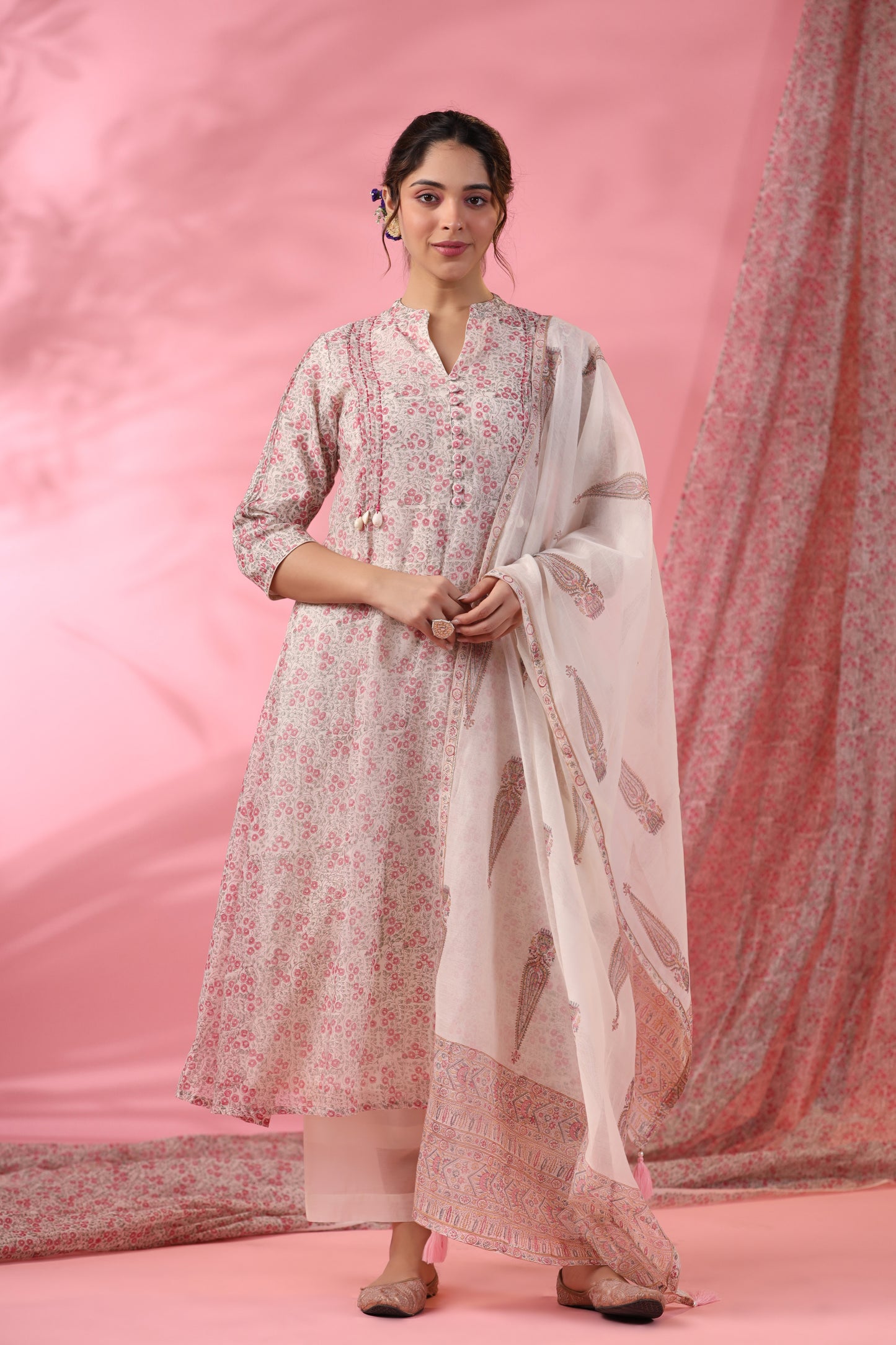 Gulbagh Box Pleated Suit Set