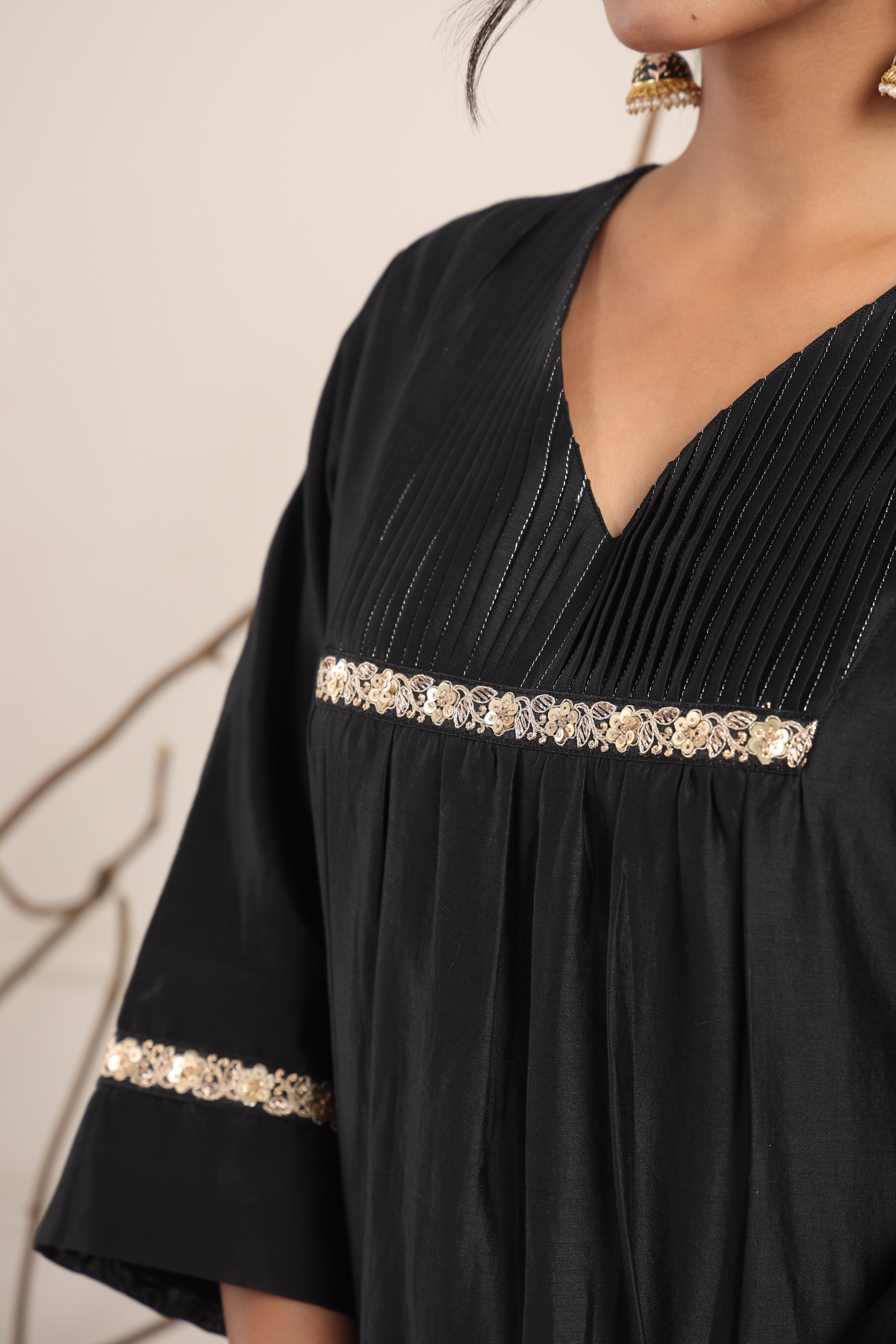 Bling Black Kurta Set