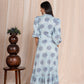 Chakra Print Flirty Wrap Dress
